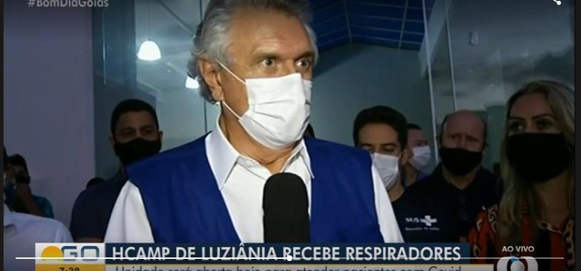 Governador Ronaldo Caiado esteve com o pessoal do Imed em Luziânia